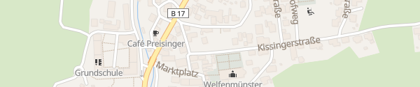 Karte Parkplatz Kissingerstraße Steingaden