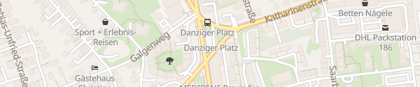 Karte Danziger Platz Landsberg am Lech