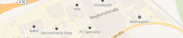 Karte Ertl Shoppingcenter Hallstadt