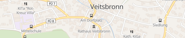 Karte Dorfplatz Veitsbronn