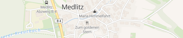Karte Gasthof Zum goldenen Stern Rattelsdorf