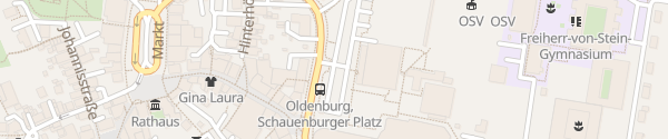 Karte Schauenburger Platz Oldenburg in Holstein