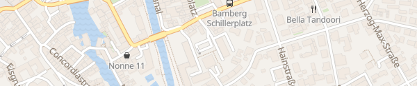 Karte Parkplatz Schillerplatz Bamberg