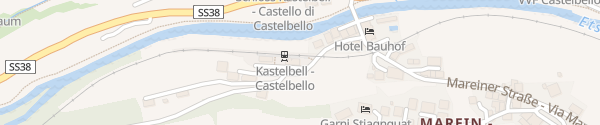 Karte Bahnhof Kastelbell