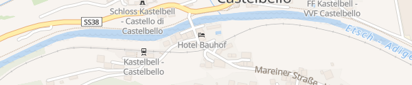 Karte Hotel Bauhof Kastelbell