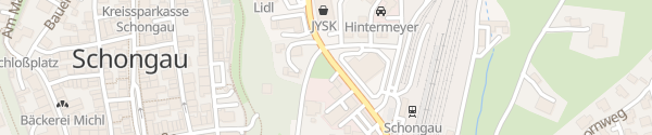 Karte Parkplatz Schongau
