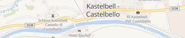 Karte Touristeninfo Kastelbell