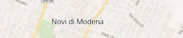 Karte Via Edmondo de Amicis Novi di Modena