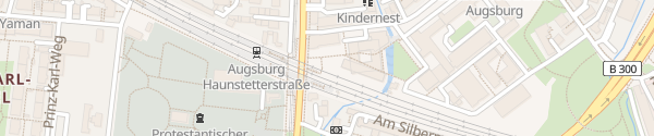 Karte Hochschule Augsburg Augsburg