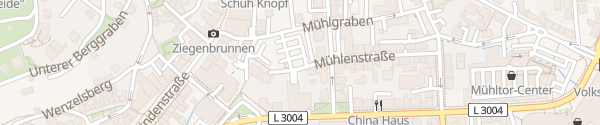 Karte Parkplatz Mühlgraben Ilmenau