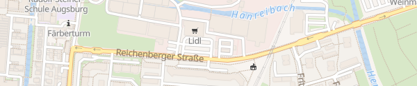 Karte Lidl Reichenberger Straße Augsburg