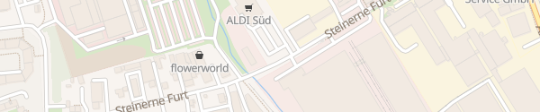 Karte ALDI Süd Steinerne Furt Augsburg