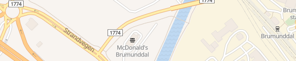 Karte McDonald's Brumunddal