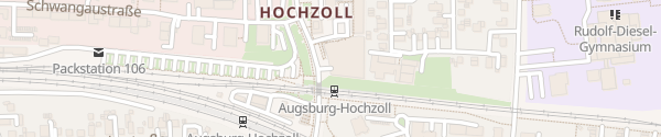 Karte Hochzoller Mitte Augsburg