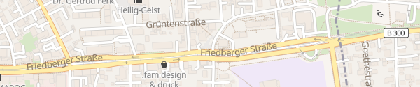 Karte Friedberger Straße Augsburg