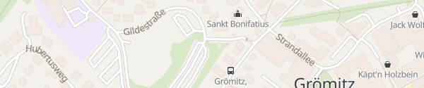 Karte Parkplatz Gildestraße Grömitz