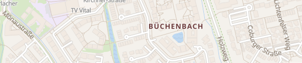 Karte Heinrich-Kirchner-Straße Erlangen