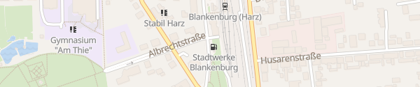 Karte Bahnhof Blankenburg (Harz)