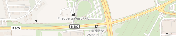Karte P&R Friedberg-West Friedberg