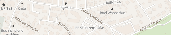 Karte Parkplatz Schützenstraße Grömitz