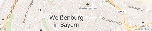 Karte Luitpoldstraße Weißenburg