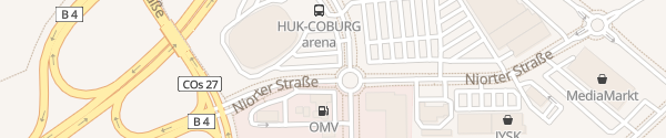 Karte HUK-Coburg Arena Coburg