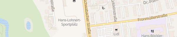 Karte Schwabacher Straße Fürth