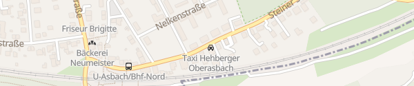 Karte Steiner Straße Oberasbach