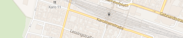 Karte Karolinenstraße 36 Fürth