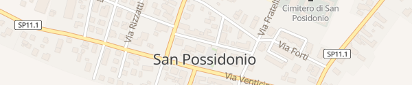 Karte Piazza Andreoli San Possidonio