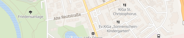 Karte Erlanger Straße vor Norma Fürth