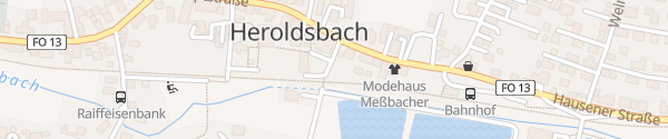 Karte Hauptstraße Heroldsbach