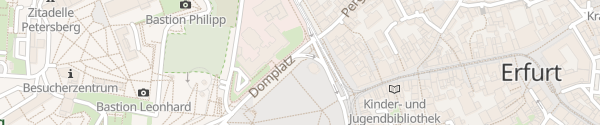 Karte Domplatz Erfurt
