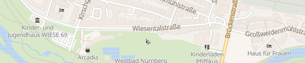 Karte Westbad Nürnberg