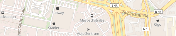 Karte Auto Zentrum Nürnberg-Feser Nürnberg