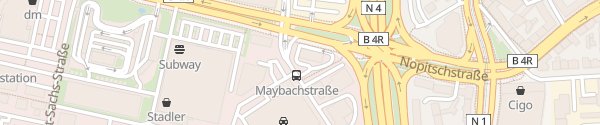 Karte McDonald's Heisterstraße Nürnberg