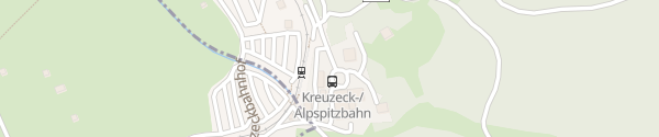 Karte Parkplatz Kreuzeckbahn Garmisch-Partenkirchen