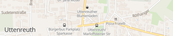 Karte Marloffsteiner Straße Uttenreuth