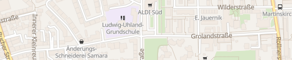 Karte ALDI Süd Grolandstraße Nürnberg