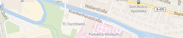 Karte Medizinisches Versorgungszentrum Medikon Forchheim