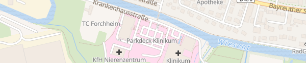 Karte Klinikum Forchheim