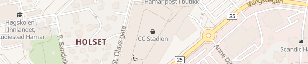 Karte Einkaufszentrum CC Stadion Hamar