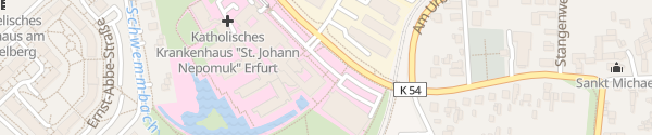 Karte Katholisches Krankenhaus St. Johann Nepomuk Erfurt