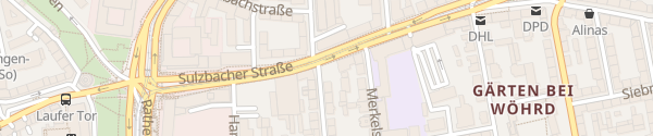 Karte OMV Tankstelle Sulzbacher Straße Nürnberg