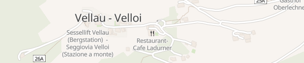 Karte Restaurant & Hotel Ladurner Vellau/Algund