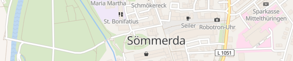 Karte Rathaus Sömmerda