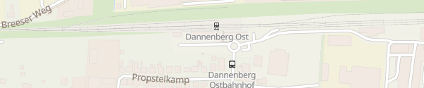 Karte Ostbahnhof Dannenberg (Elbe)