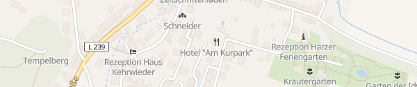 Karte Hotel Am Kurpark Quedlinburg