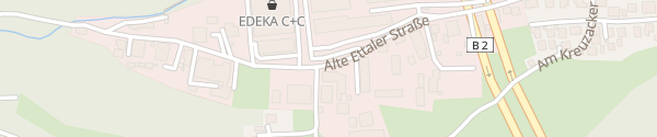 Karte Alte Ettaler Straße Oberau
