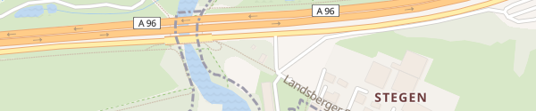 Karte Parkplatz Landsberger Straße Inning am Ammersee